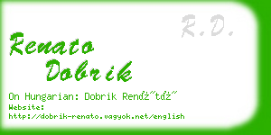 renato dobrik business card